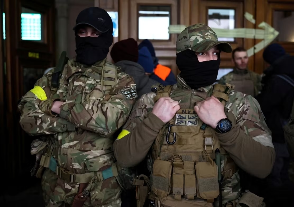 Западные добровольцы в Украине, 2022 год. Фото: Reuters