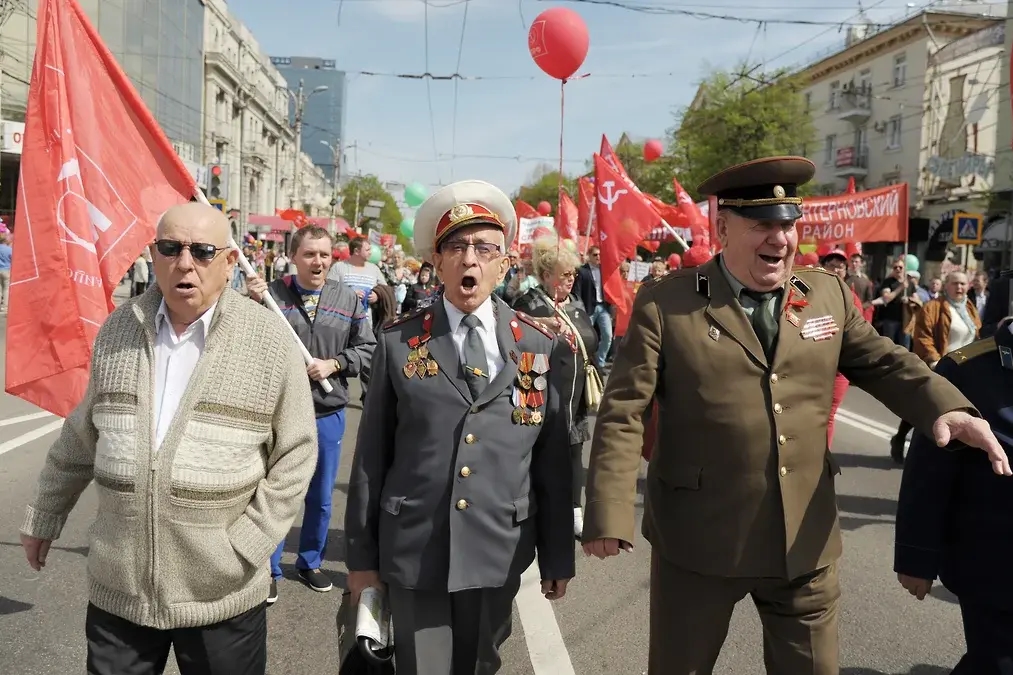 Первомайская демонстрация в Воронеже, 2017 год. Андрей Архипов / «Коммерсантъ»